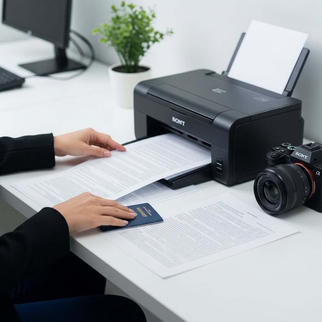 Proper document scanning for visa application